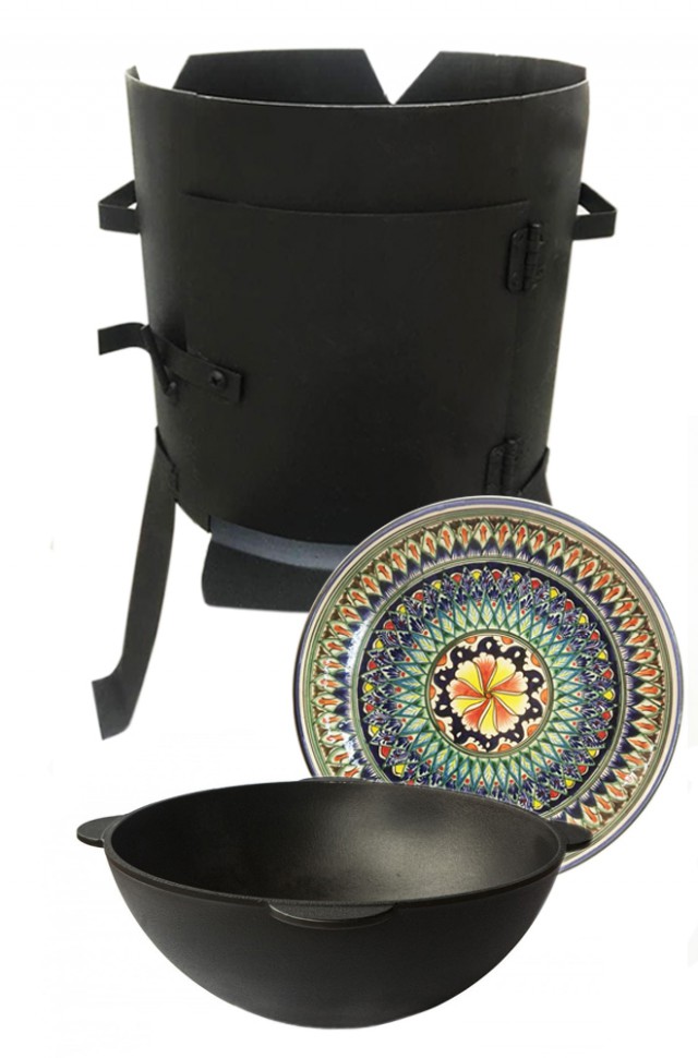 Набор из печи с казаном на 12 литров и ляганом