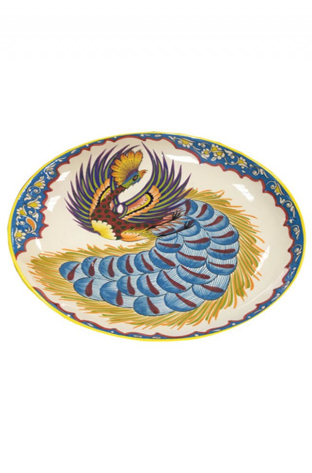 Блюдо для плова "хан-ляган" с птицей 32 см.