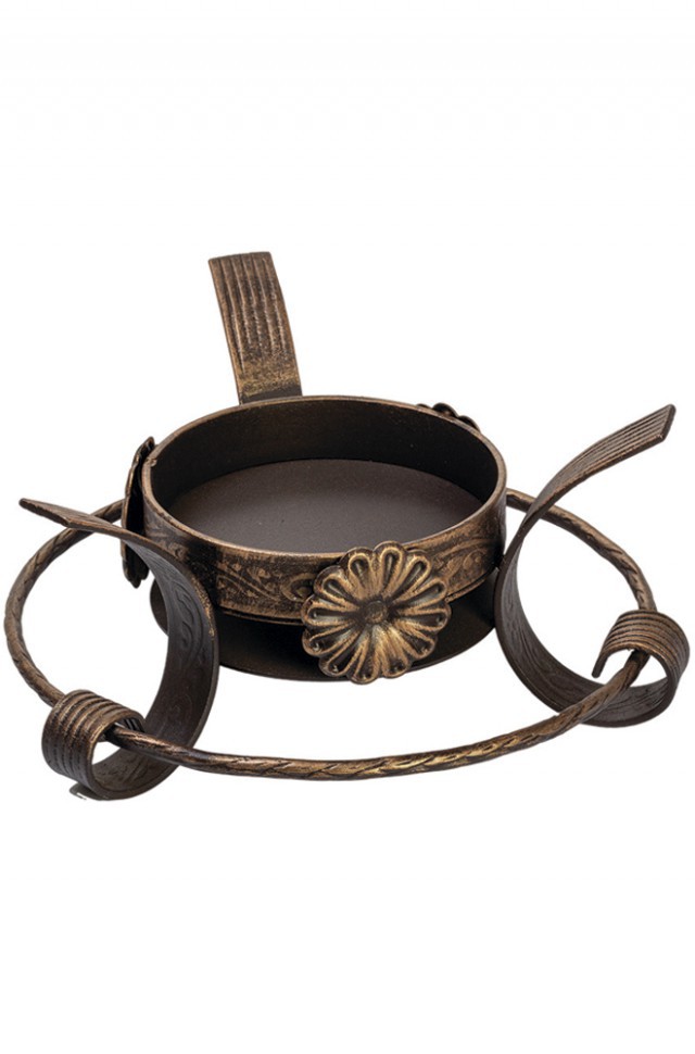 Садж вороненый с подставкой "Классика Ромашка" 45 см.