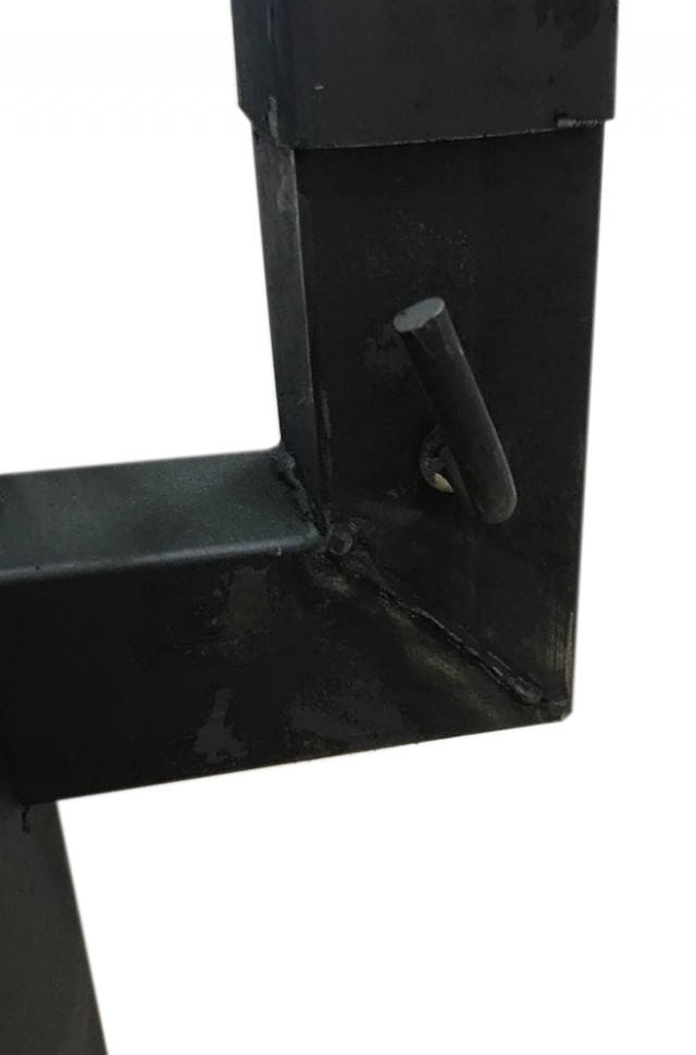 Печь для казана с дверцей и трубой на 16 литров